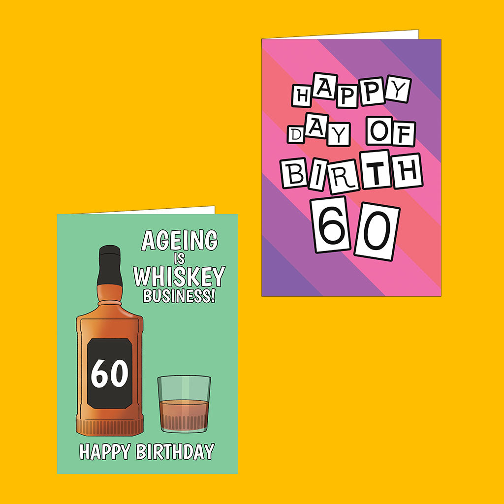 60th Birthday Card Collection - Cupsie's Creations