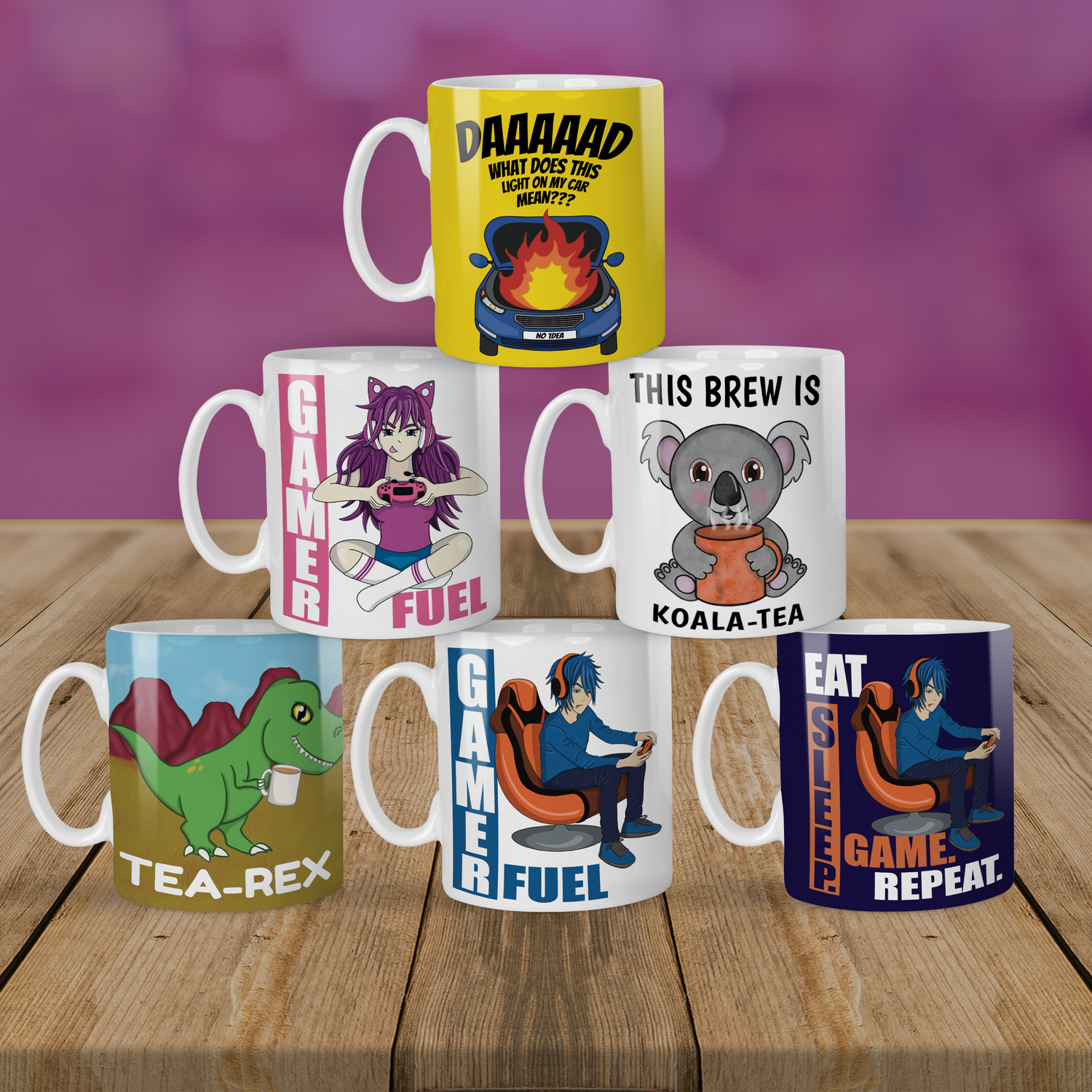 Mug Collection From Cupsie's Creations
