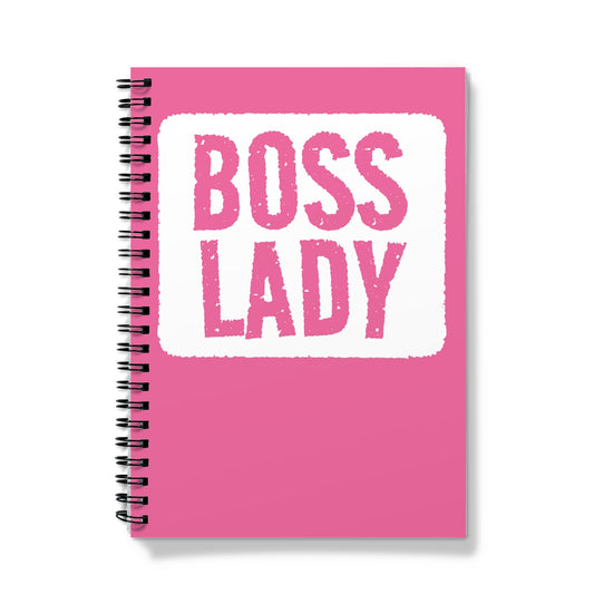 Funny Boss Lady Notebook - Pink