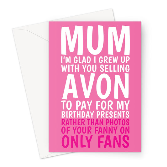 Funny Mum Birthday Card - Only Fans Photos