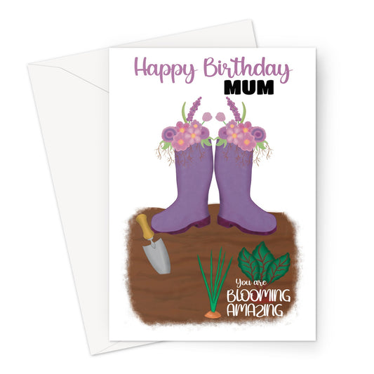 Gardening Birthday Card For Mum