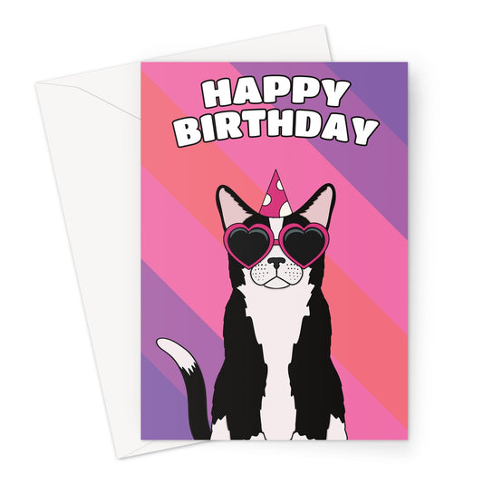 Black And White Card Birthday Card