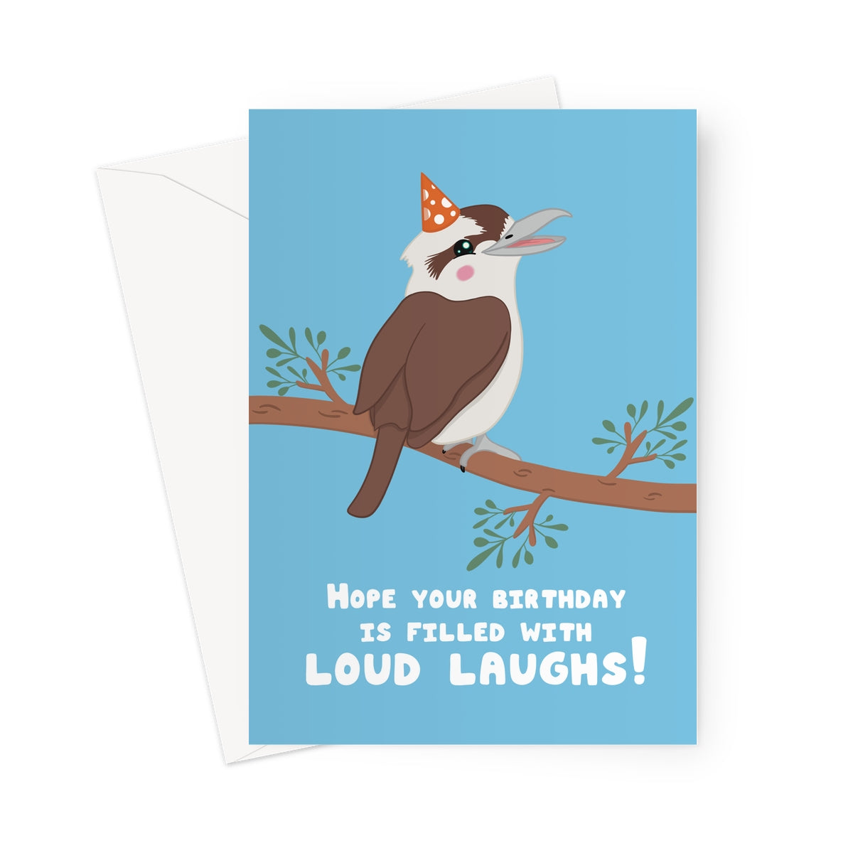 Funny Kookaburra Birthday Card – Loud Laughs Birthday Card