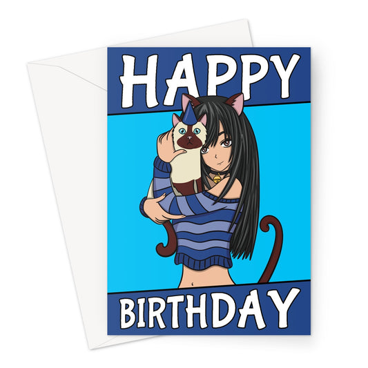 Anime Birthday Wishes Greeting Card