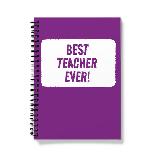 Best Teacher Ever Notebook - Purple