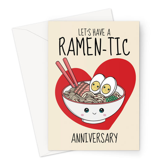 Romantic Anniversary Card - Ramen Pun