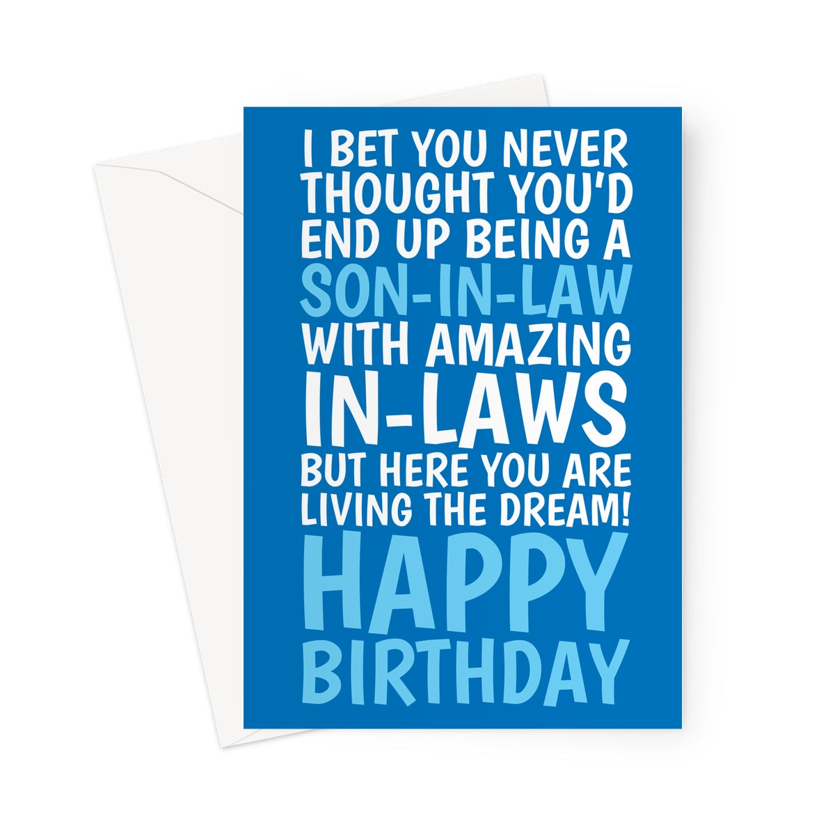 Funny Son-In-Law Birthday Card From In-Laws