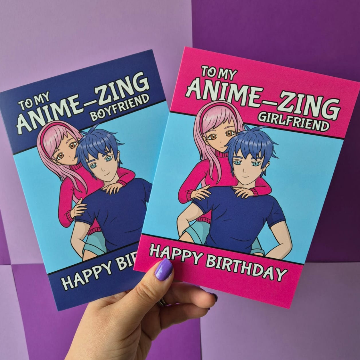 Anime Birthday Cards For Girlfriend or Boyfriend