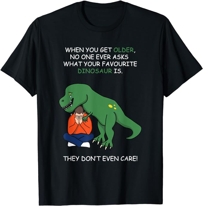 Funny Dinosaur T-shirt For A Man