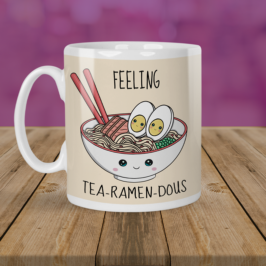 Tea-Ramen-Dous Mug | Gift For Ramen Lover | Front