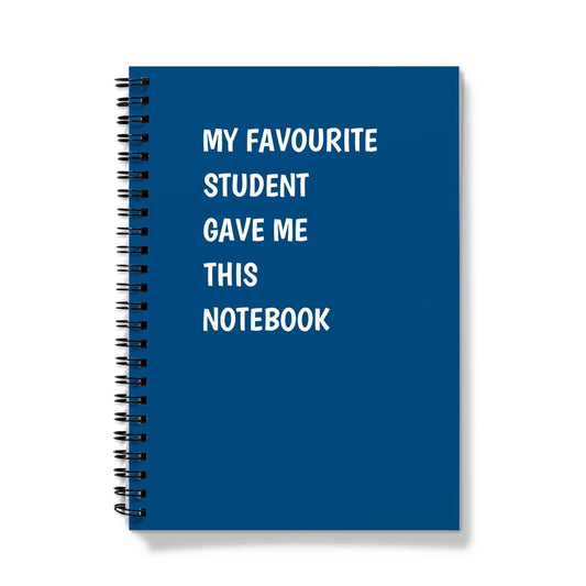 Funny Notebook - Thank You Teacher Gift - Blue