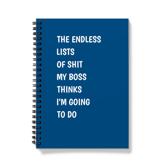 Funny Notebook For Coworkers - Endless Office Lists