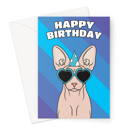 Sphynx Cat Birthday Card