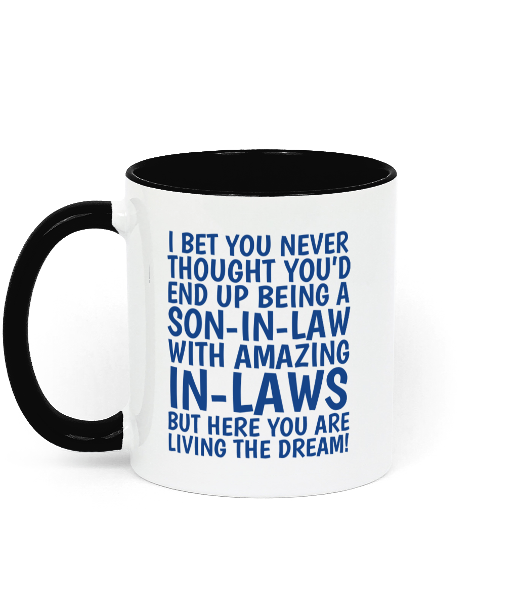 Funny Son-In-Law Mug Gift - Two-Tone Mug Cupsie's Creations