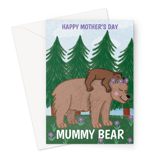 A cute Mummy Bear Mother's Day card.