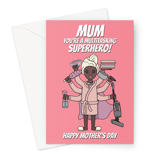 Funny Superhero Mother's Day Card