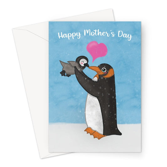 A cute penguin Mother's Day card.