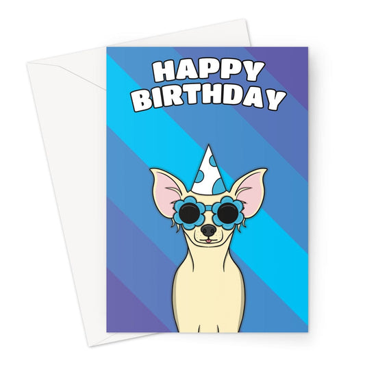 Chihuahua Dog Birthday Card by Cupsie's Creations.