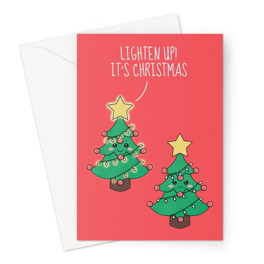 Funny Christmas Tree Card Pun Greeting Card