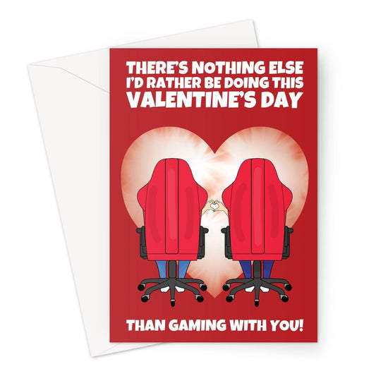 Happy Valentine's Day Card - Gaming Couple Greeting Card