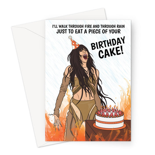 Funny Loreen themed birthday card