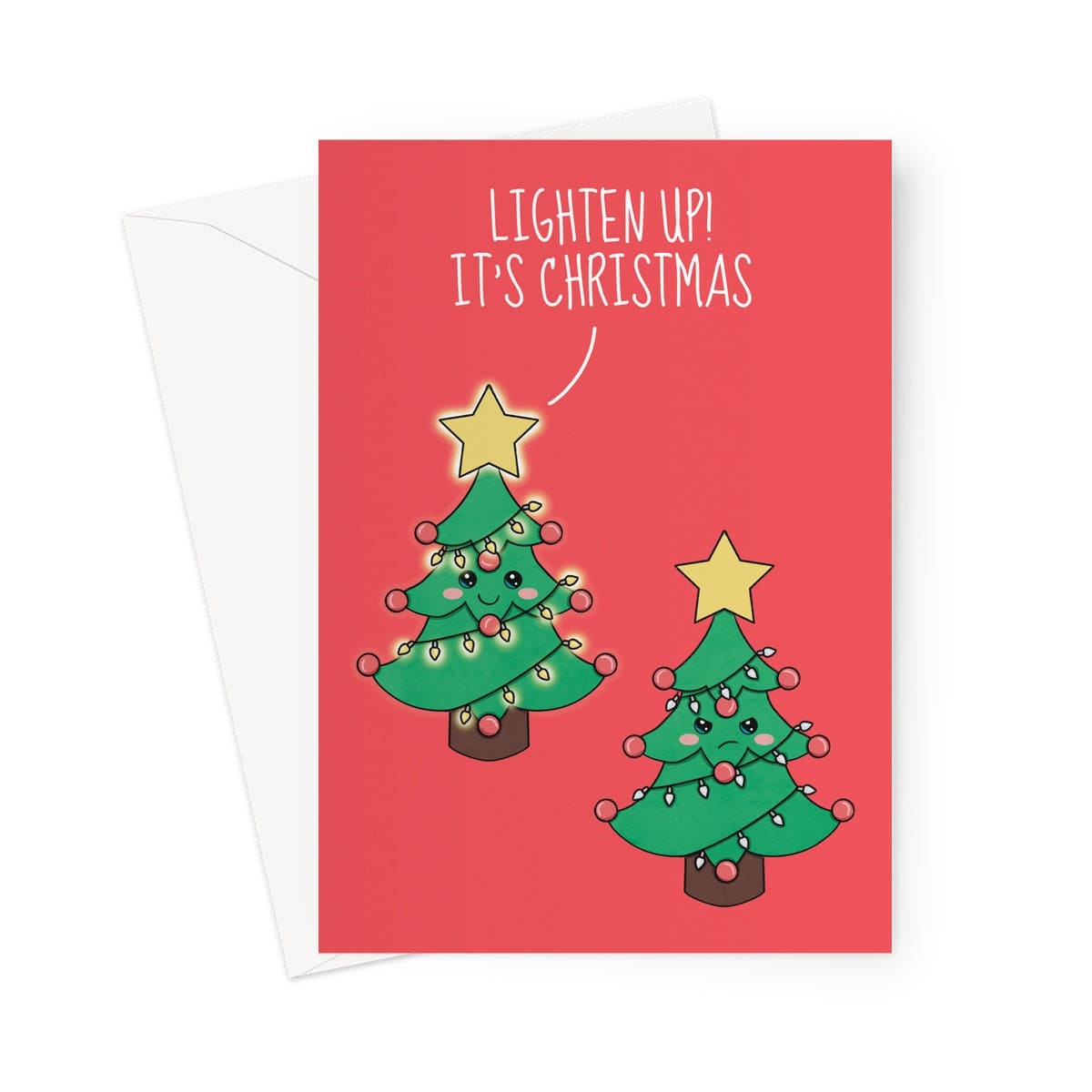 Funny Christmas Tree Card Pun Greeting Card Cupsie's Creations