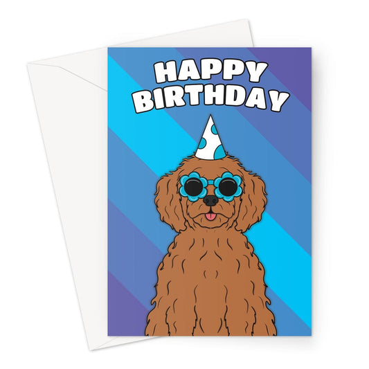 Cockapoo Dog Birthday Card A5
