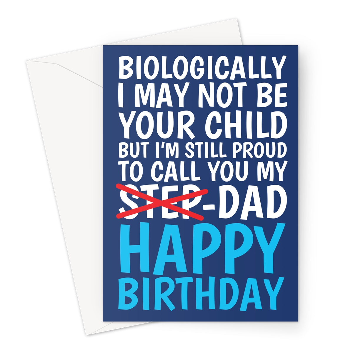 Heartfelt Step-Dad birthday card