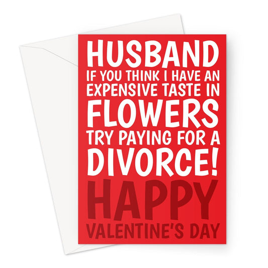 Funny Husband Warning Valentine's Day Card Greeting Card