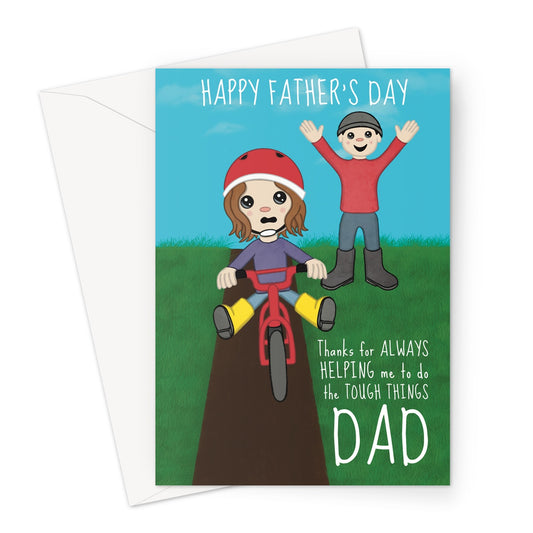 A cute Father's Day card from a young Daughter.