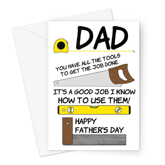 Funny Father's Day Card For A Dad Who Loves DIY