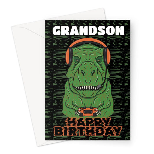 Grandson Birthday Card for a video gamer