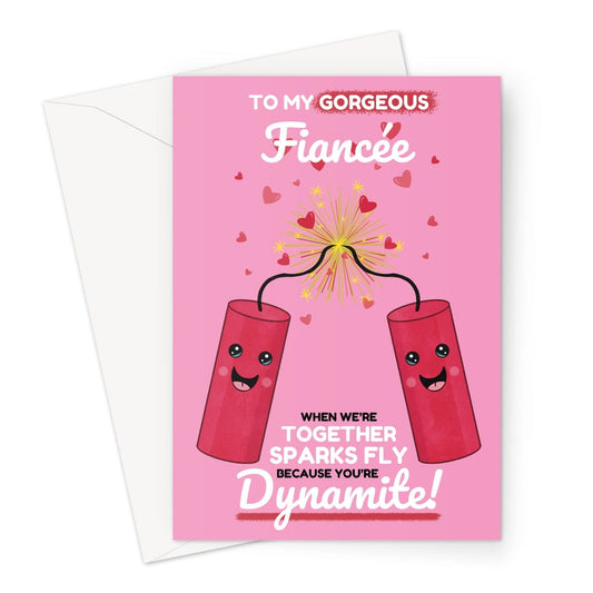 Dynamite Fiancée Valentine's Day Card