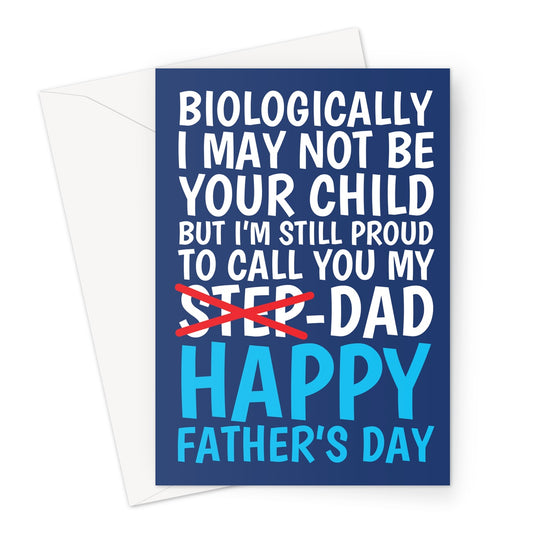 A Father's Day card for a Step-Dad who is just like a dad.