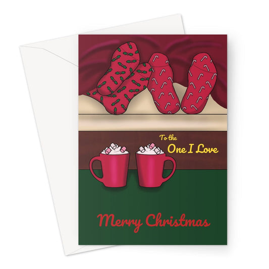 Merry Christmas Card - One I Love - A5 Greeting Card