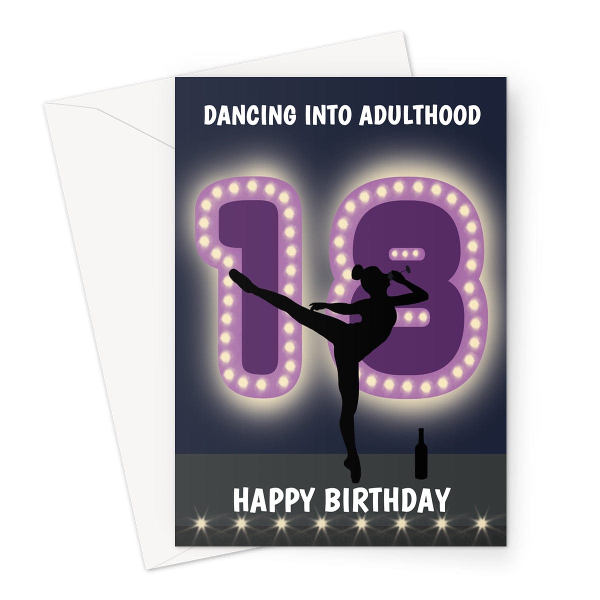 18th birthday card for a dancer.