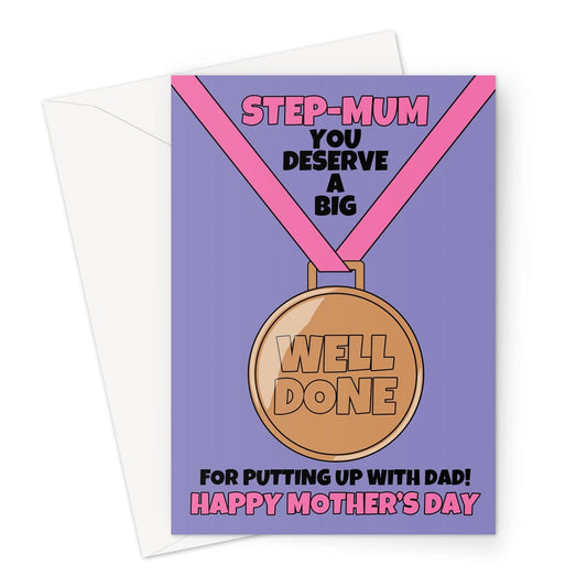 Funny Mother's Day card for a Step-Mum.