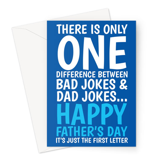 A bad dad joke Father's Day card.