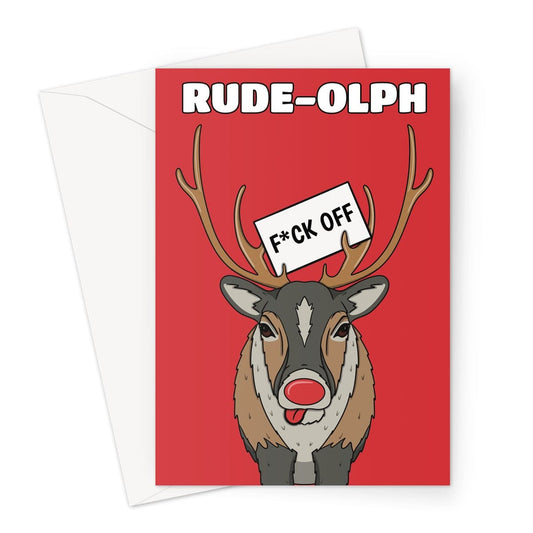 Rude Rudolph Christmas Card