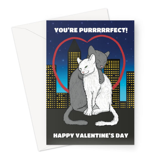 You're Puurfect Cat Valentine's Day Card Greeting Card