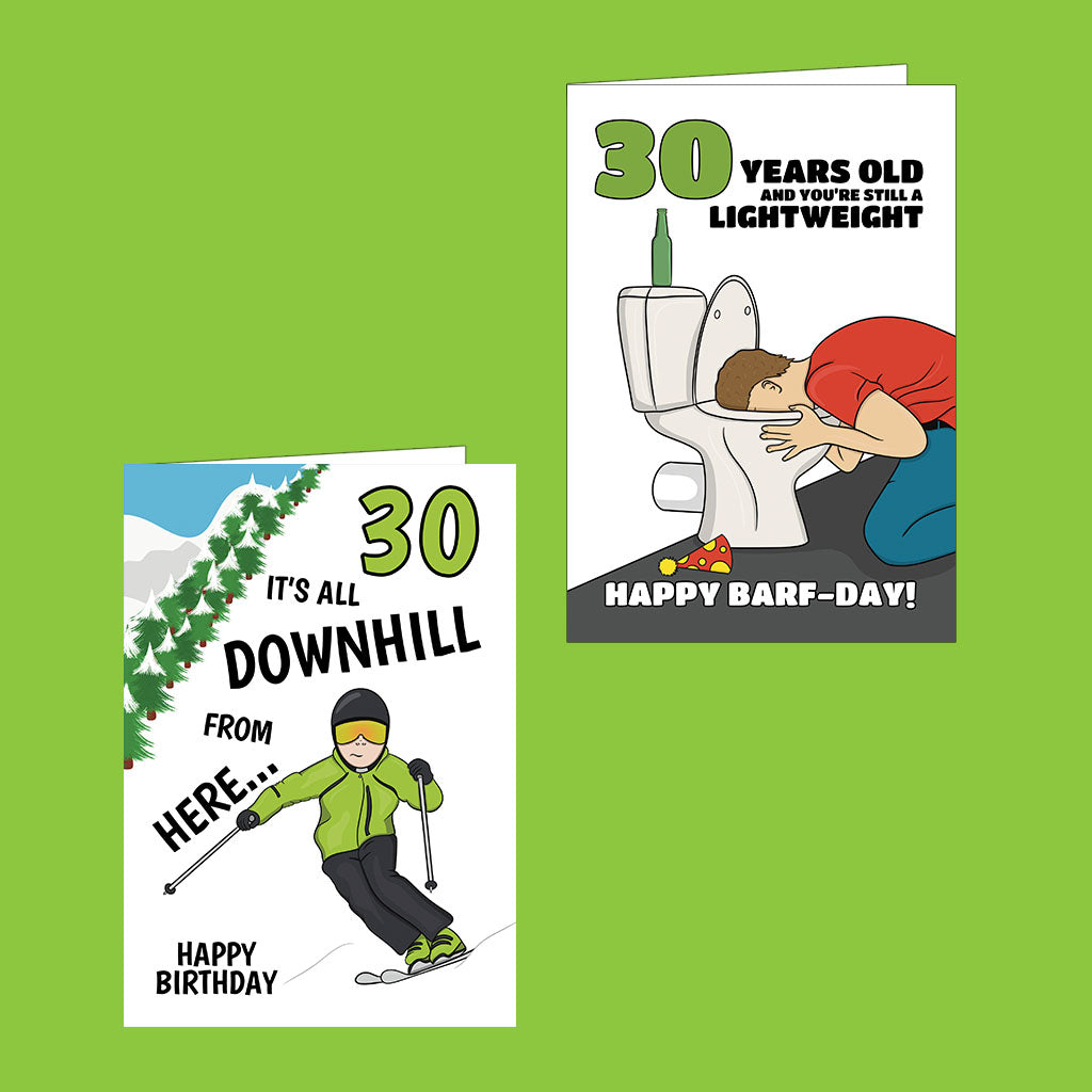 30th Birthday Card Collection - Cupsie's Creations