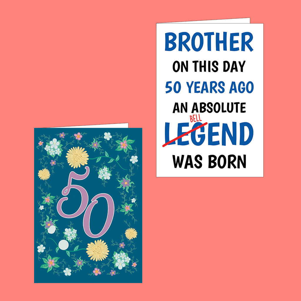 50th Birthday Card Collection - Cupsie's Creations