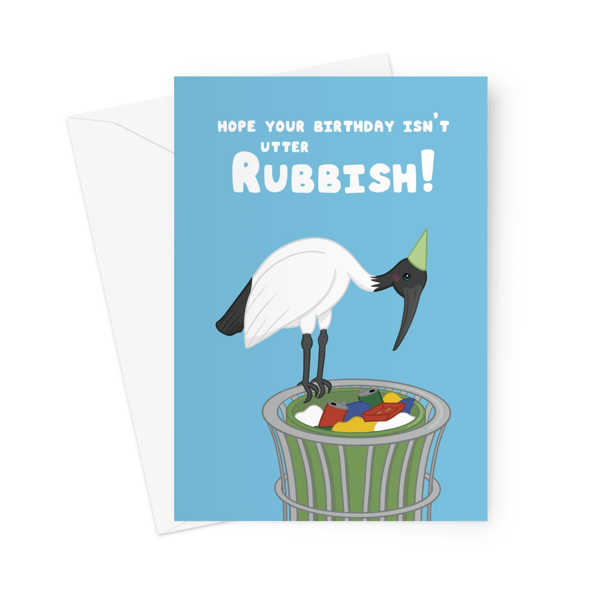 Funny Ibis Birthday Card – Utter Rubbish Birthday Card