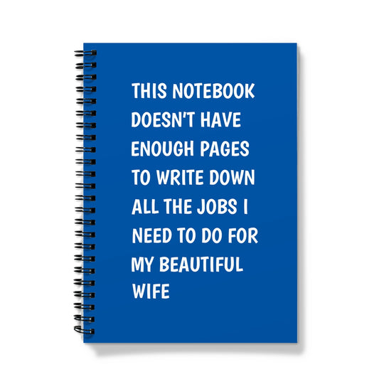 Funny Notebook For Husband - DIY Job List Joke