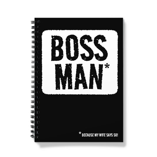 Boss Man Notebook - Funny Husband Gift From Wife