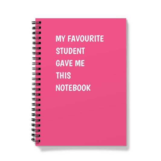 Funny Notebook - Thank You Teacher Gift - Pink