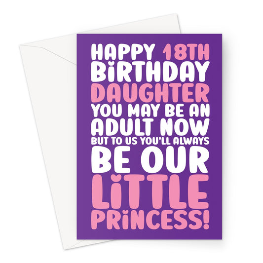 18th Birthday Card For Daughter - Princess