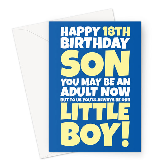 18th Birthday Card For Son - Our Little Boy