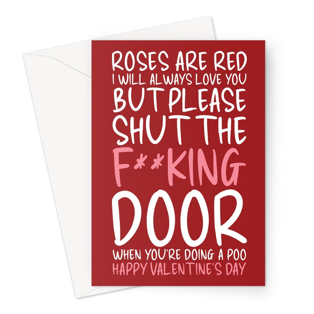 Roses Are Red Poem Valentine S Day Card