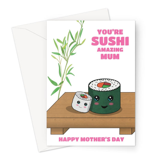 Sushi Amazing Mum Mother's Day Card Cupsie's Creations